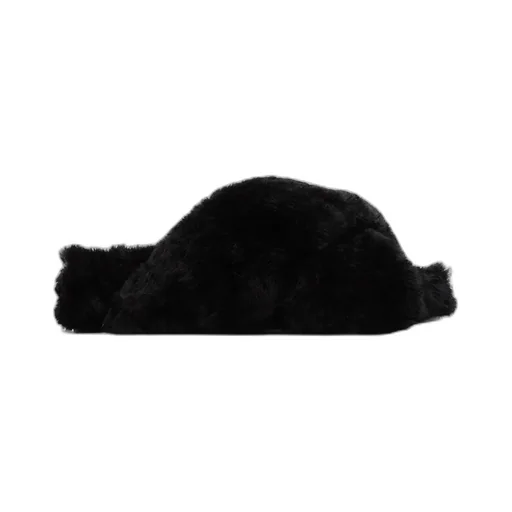 Shearling Crossover Slides
