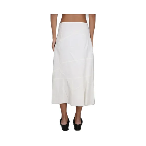 High-Waist Flared Midi Skirt