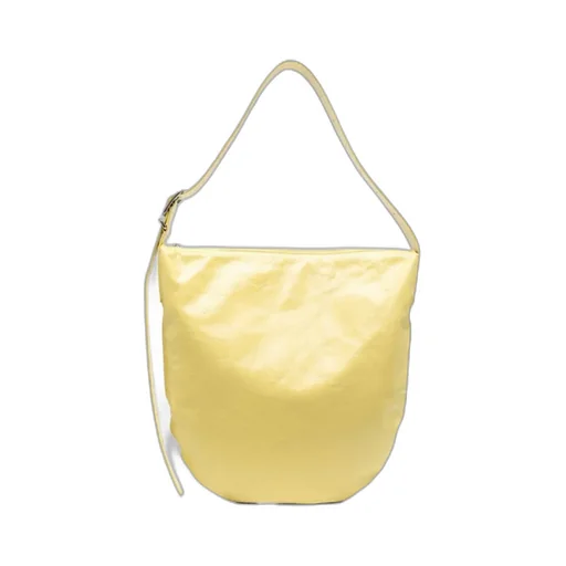 Polished-Effect Zipped Tote Bag