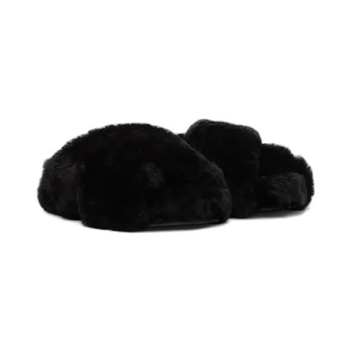 Shearling Crossover Slides