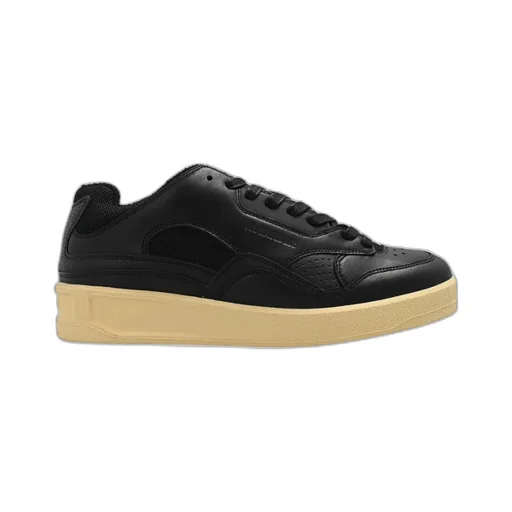 Round-Toe Lace-Up Sneakers