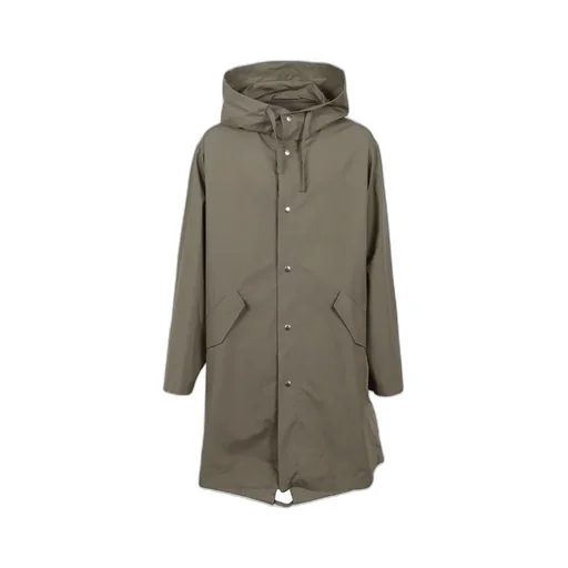 Logo Printed Hooded Parka