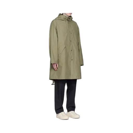 Logo Printed Hooded Parka