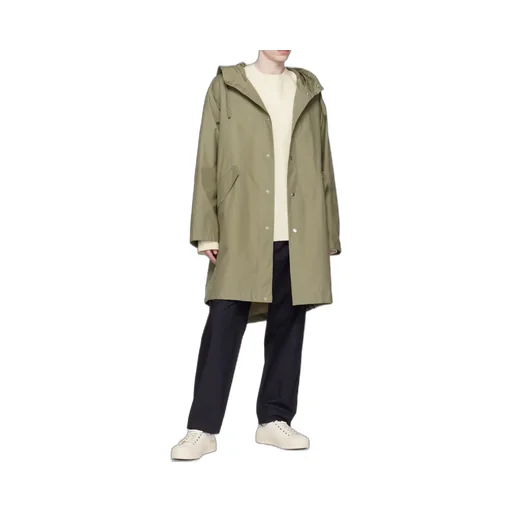 Logo Printed Hooded Parka