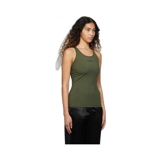 Logo Printed Crewneck Tank Top