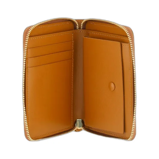 Logo-Print Zip-Up Wallet