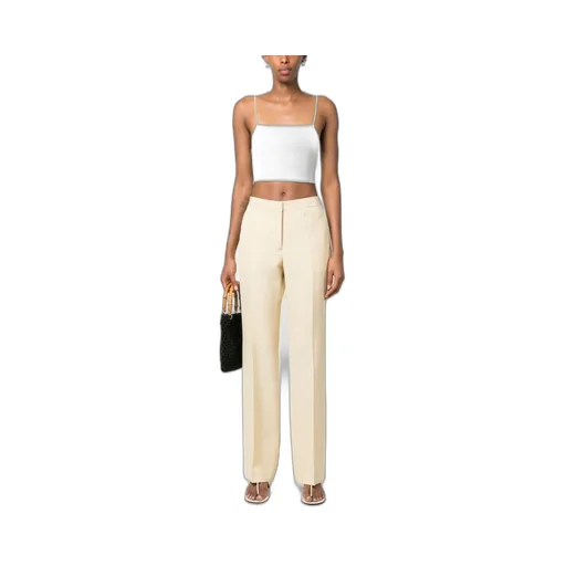Pressed-Crease Tailored Trousers
