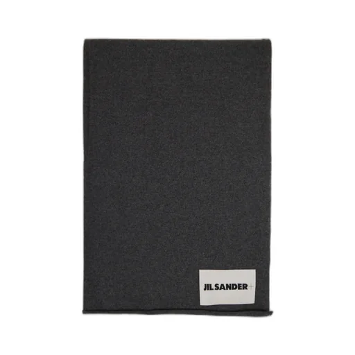 Logo-Patch Knitted Scarf