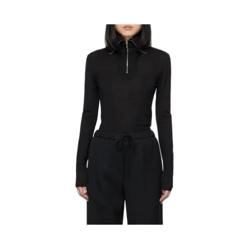 Roll-Neck Knitted Top