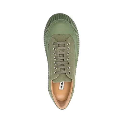 Round Toe Lace-Up Sneakers