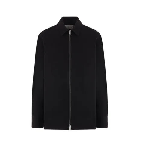 Long-Sleeved Zip-Up Shirt