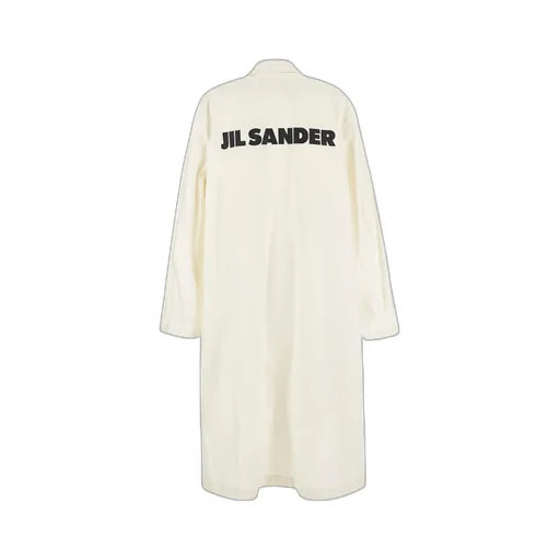 Logo-Print Single-Breasted Coat
