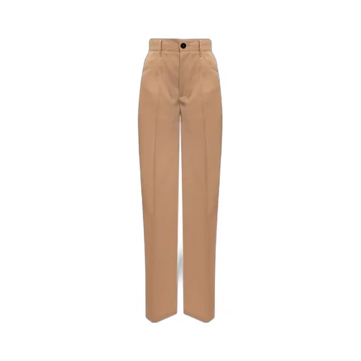 High Waist Straight Leg Trousers
