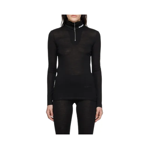 Roll-Neck Knitted Top