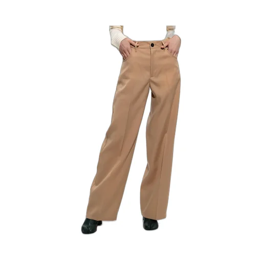 High Waist Straight Leg Trousers