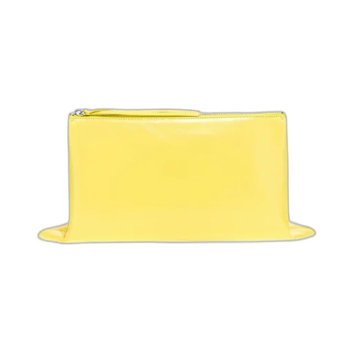 Logo Detailed Zip-Up Clutch Bag
