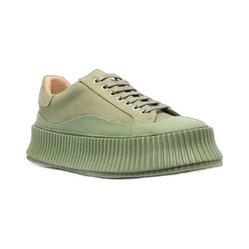 Round Toe Lace-Up Sneakers