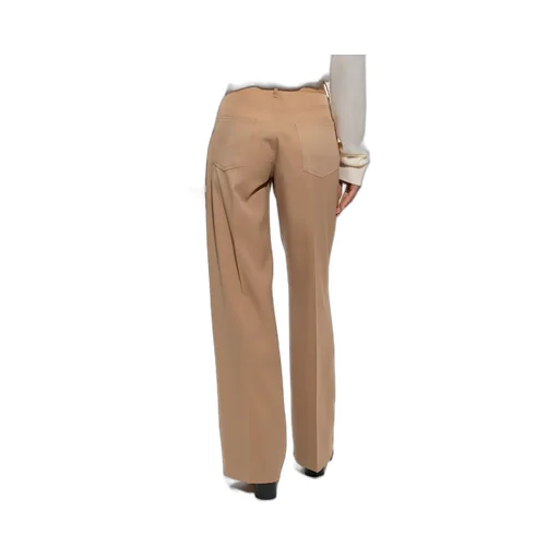 High Waist Straight Leg Trousers