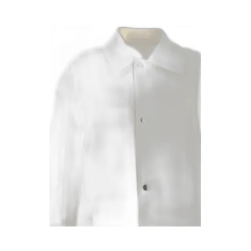 Logo-Print Single-Breasted Coat