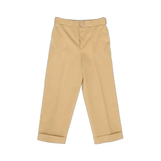 Mid-Rise Belted Trousers