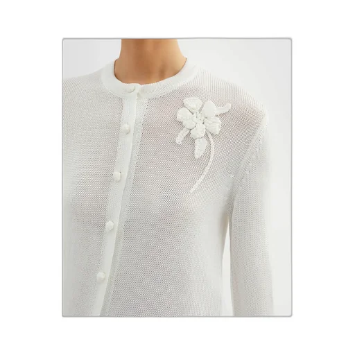 Floral Knit Cardigan