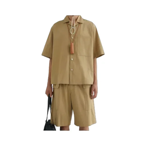 Short-Sleeve Cotton Shirt