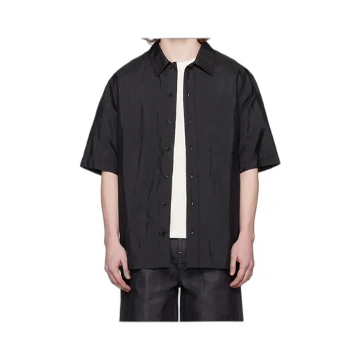Short-Sleeved Satin Shirt