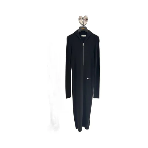 Hooded Knit Midi Dress
