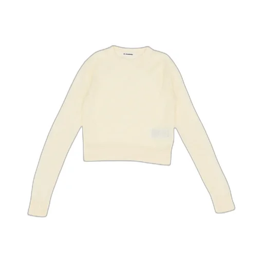 Logo Embroidered Cropped Jumper