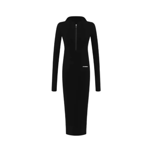 Hooded Knit Midi Dress