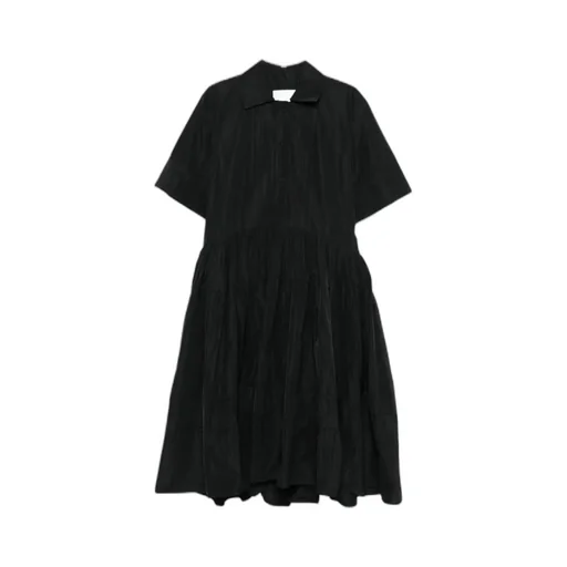Short-Sleeved Midi Dress