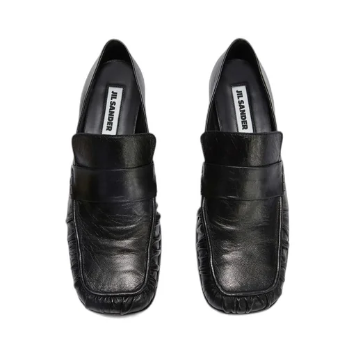 Hand-Stitched Wrinkled Loafers