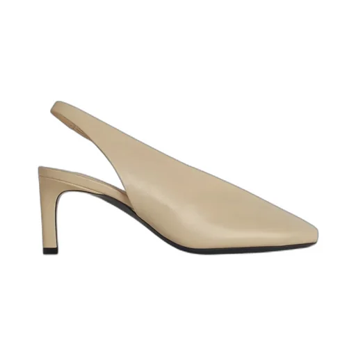 Square Toe Slingback Pumps