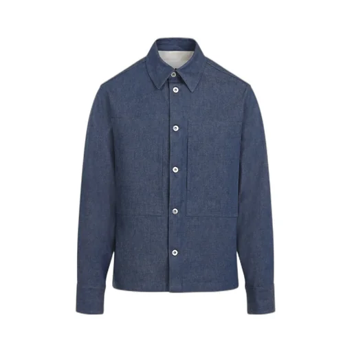 Elbow Patch Denim Overshirt
