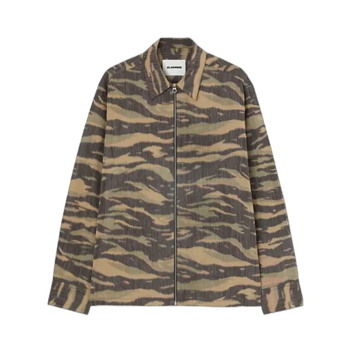 Printed Straight Hem Overshirt