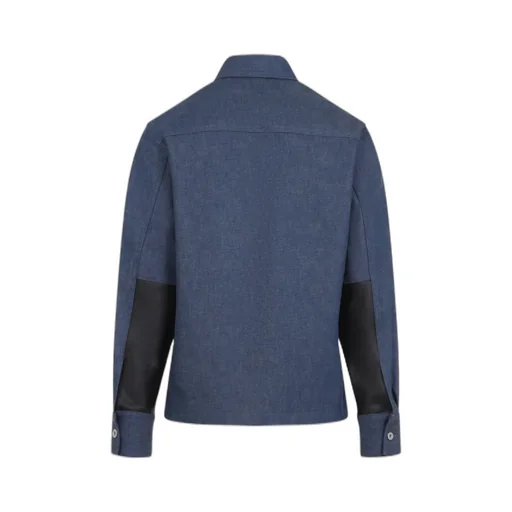 Elbow Patch Denim Overshirt