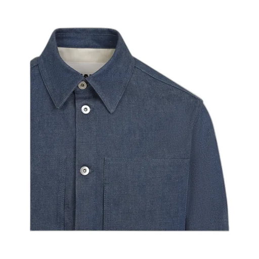 Elbow Patch Denim Overshirt