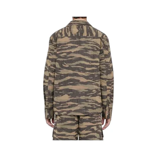 Printed Straight Hem Overshirt
