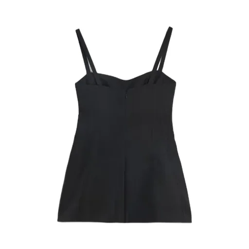 Square Neck Sleeveless Bustier Top