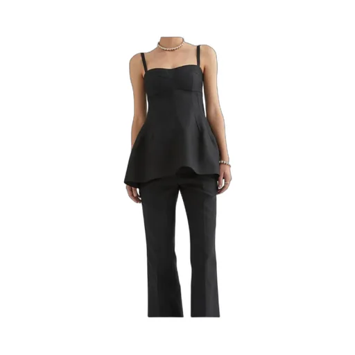 Square Neck Sleeveless Bustier Top