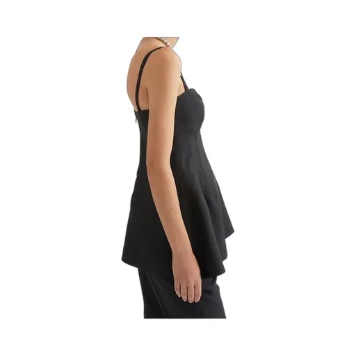 Square Neck Sleeveless Bustier Top