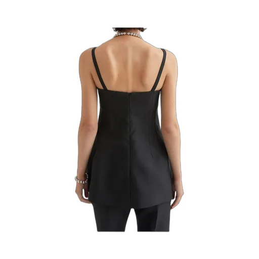 Square Neck Sleeveless Bustier Top
