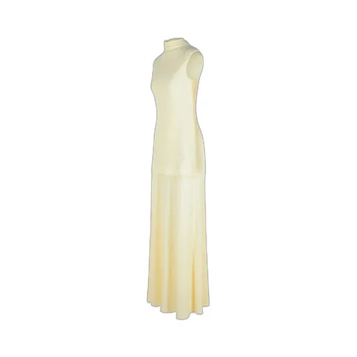 Crepe Sleeveless Maxi Dress