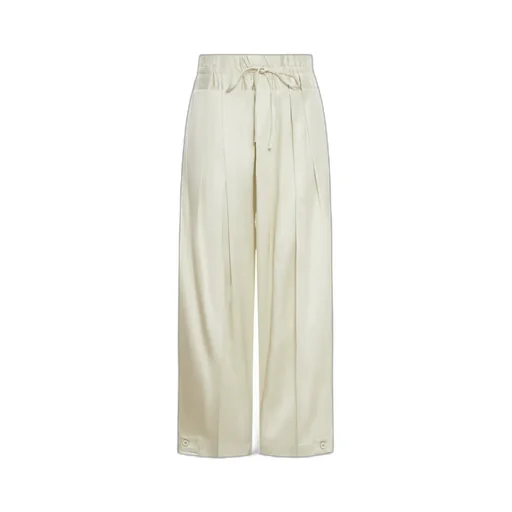 Tie Fastened Straight-Leg Trousers