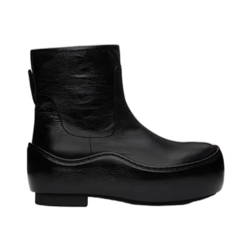 Pleated Ankle Boots