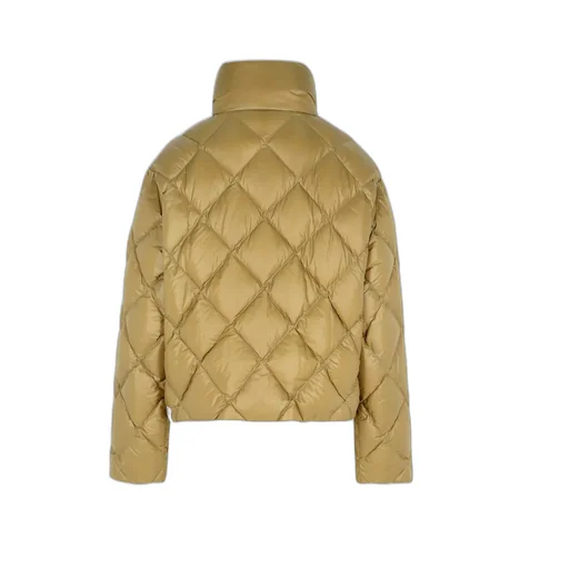 Quilted Funnel Neck Down Jacket