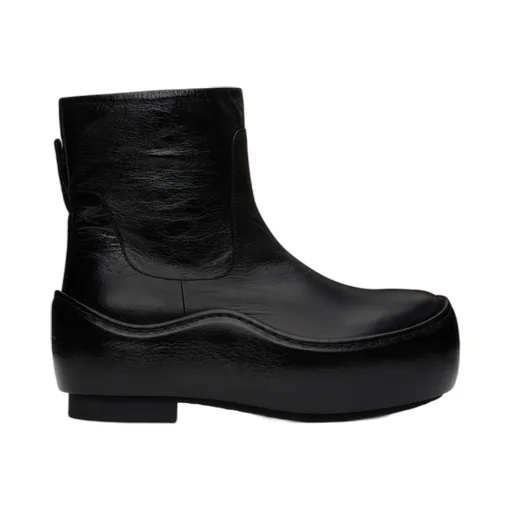 Pleated Ankle Boots