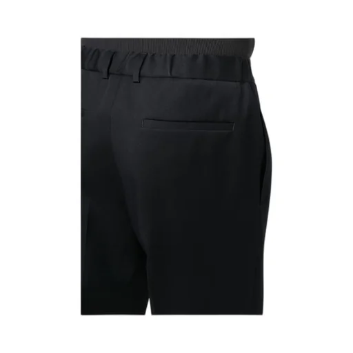 Elasticated-Waistband Cropped Trousers