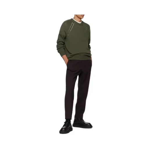 Crewneck Ribbed-Knit Jumper
