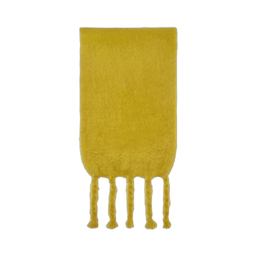 Logo Patch Fringed Scarf